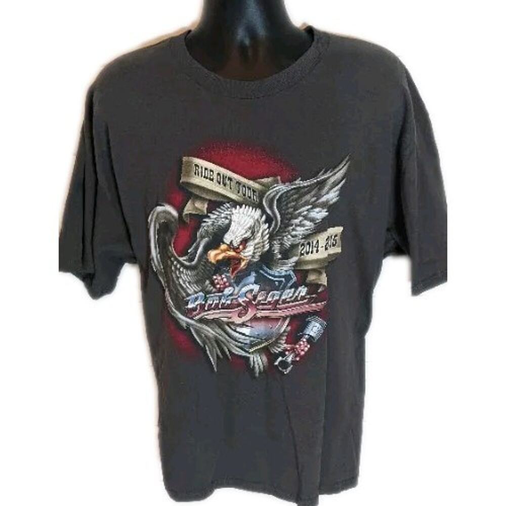 Bob Seger & The Silver Bullet Band Ride out Tour 2014-2015 2XL Tshirt Cotton
